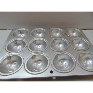 1994 Wilton Petite Jack O'Lantern Mold #2105-8462 Aluminum Pan Cake/Gelatin/Trea